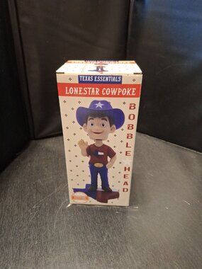 Texas Essentials Lone Star Cowpoke Bobblehead – Western Figurine – NEW